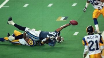 Después de una temporada de 4-12, los Saint Louis Rams llegaron al Super Bowl XXXIV y vencieron 23-16 a los Titans.