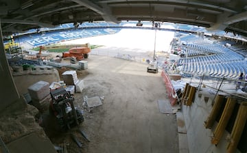 Las obras del Santiago Bernabéu por dentro.