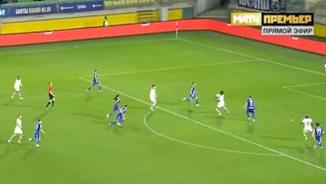 El colombiano aportó en la victoria de Krasnodar con un pasegol bajando la pelota con clase a Spertsyan. Ya suma 5 goles y 2 asistencias en la liga rusa.