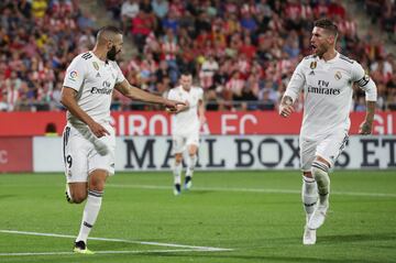 Benzema anotó el 1-2 de penalti.