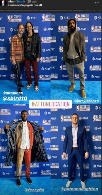 De Kim Kardashian a Cardi B: Famosos presentes en el All Star Game