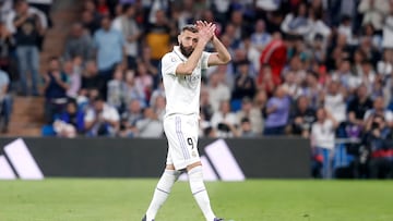 The striker shared a post from ESPN's Julien Laurens praising Benzema for his incredible spell in the Spanish capital.