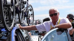 Patrick Lefevere, mánager general del Quick-Step, en un Tour de Francia.