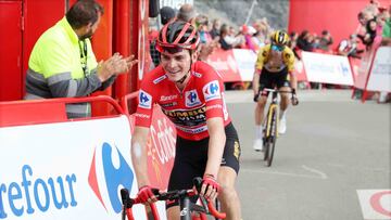 08/09/23 LA VUELTA 23
ETAPA 13
FORMIGAL - COL DU TOURMALET
SEPP KUSS LLEGA A META SEGUIDO DE PRIMOZ ROGLIC

