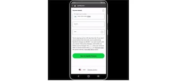 Pasarela pagos en Spotify