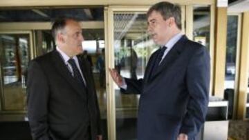Javier Tebas y Miguel Cardenal.