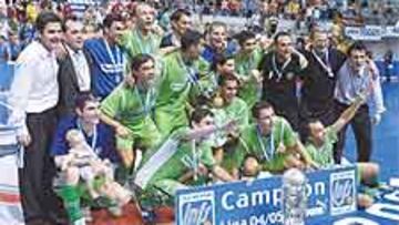 <b>EL CUARTO. </b>Boomerang ganó ayer su cuarto título de Liga consecutivo, la séptima en la LNFS.