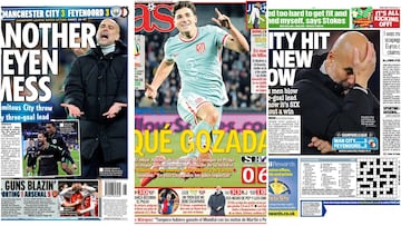 "Otro desastre": Las portadas inglesas se ceban con Guardiola