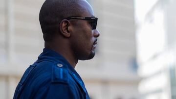 PARIS, FRANCE - JUNE 21: Serge Ibaka wearing Valentino sunglasses outside Valentino during Paris Fashion Week - Menswear Spring/Summer 2018 on June 21, 2017 in Paris, France. (Photo by Christian Vierig/Getty Images)