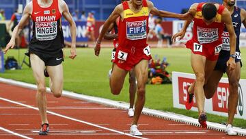 Fifa gold, Mechaal, silver, in the 5,000m in Euro Championships