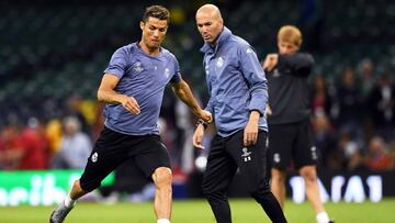 Cristiano Ronaldo y Zinedine Zidane.