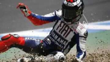 Caída de Jorge Lorenzo