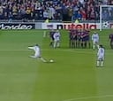 A la historia de la Champions: El golazo de Beckham al Barça