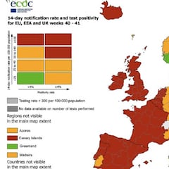 Media Europa en alerta roja por el primer semáforo COVID-19 de la UE