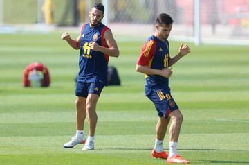 Koke y Pablo Sarabia.