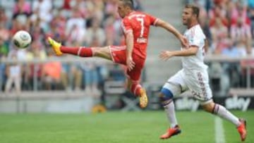 Franck Ribery durante el partido. 