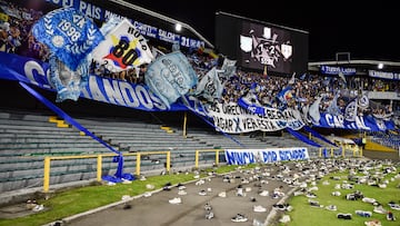 Millonarios, sancionado por la Dimayor tras protesta de sus hinchas