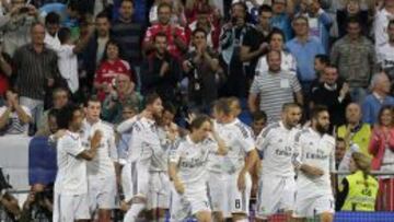 Siete jugadores se reparten los 25 goles del Madrid en Liga: Cristiano (13), Bale (4), Benzema (3), Chicharito (2), James (1), Modric (1) y Ramos (1).