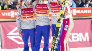 El equipo formado por Andre Tande, Anders Fannemel, Kenneth Gangnes y Andre Forfang.