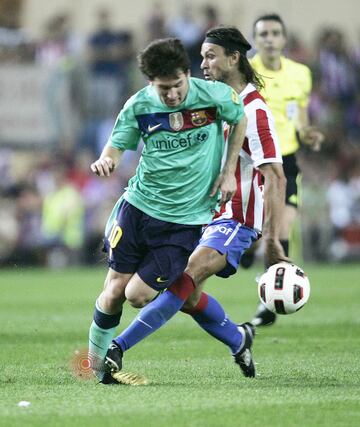 Fecha: 19-09-2010 | Partido: Barcelona - Atlético de Madrid | Lesión: Esguince del ligamento lateral interno y externo del tobillo derecho.