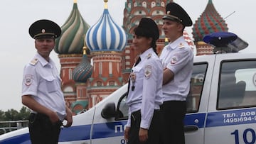 Mucha seguridad en el Mundial de Rusia.