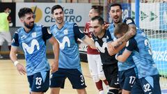 Jugadores del Movistar Inter celebran un gol.