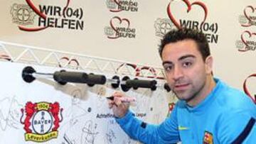 El Leverkusen regala al Barça un futbolín solidario