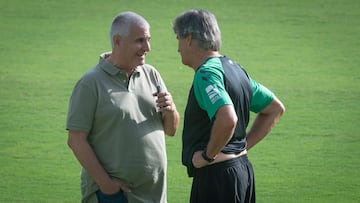 Cordón, con Pellegrini.