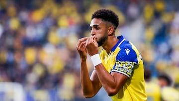 Chris Ramos celebrando el gol del 1-0 ante el Sporting.