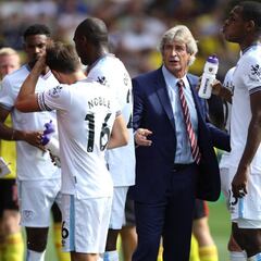 Pellegrini y West Ham lograron su primer triunfo en Inglaterra