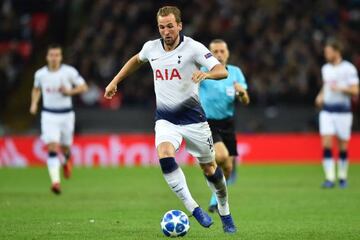 Nov 2018 | Tottenham Hotspur striker Harry Kane against Inter Milan.