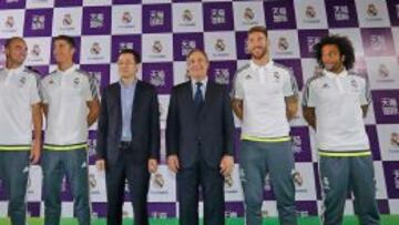 Ramos y Florentino durante el acto celebrado en China.