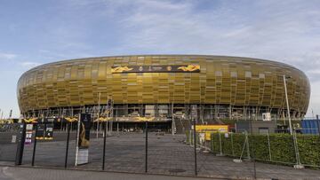 GDANSK, POLAND - MAY 24: General view of Gdansk Arena prior the UEFA Europa League Final between Villarreal CF and Manchester United at Gdansk Arena on May 24, 2021 in Gdansk, Poland. (Photo by Maja Hitij/Getty Images)