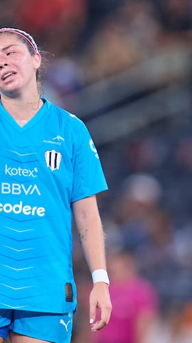 Katty Martinez of Monterrey during the 12th round match between Monterrey and Pachuca as part of the Liga BBVA MX Femenil, Torneo Apertura 2025 at BBVA Bancomer Stadium, on September 22, 2025 in Monterrey, Nuevo Leon, Mexico.