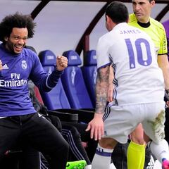 El mensaje de James a Marcelo en su despedida del Madrid
