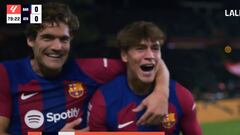 Otro niño prodigio: vean el gol histórico de Marc Guiu en el primer balón que toca en LaLiga