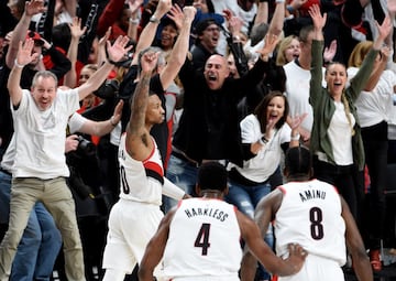 Portland Trail Blazers vencieron a Oklahoma City Thunder en los Playoffs de la NBA