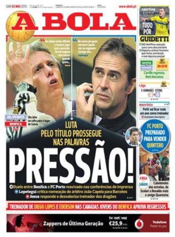 Portadas de la prensa deportiva