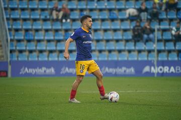 Pampín fue uno de los baluartes de la victoria del Andorra ante el Huesca, que puso fin a una racha de cuatro partidos sin ganar. El lateral estuvo serio por su banda, sin concesiones y asomándose al área rival, con un disparo a portería.