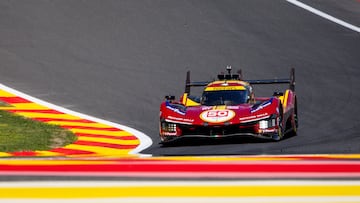 El Ferrari #50, en Spa.