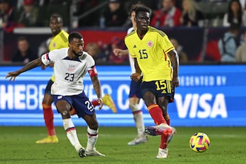 La Selección Colombia enfrentó a Estados Unidos en partido amistoso en el Dignity Health Sports Park.