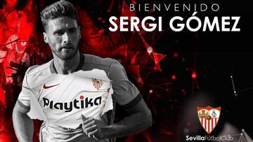 Oficial: Sergi G車mez ya es nuevo futbolista del Sevilla
