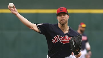 Kluber solo inició siete encuentros para los Indians de Cleveland en 2018, en los cuales trabajó la loma por 35.2 entradas para finalizar con marca de 2-3.