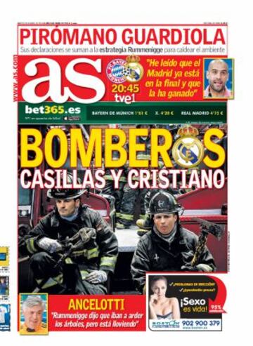 Las portadas de AS de abril