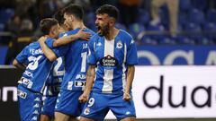 Partido Deportivo de La Coruña - Mérida. gol quiles