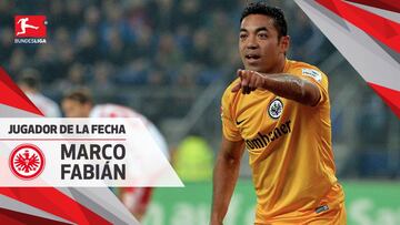 Marco Fabián, el mejor jugador de la semana en Bundesliga