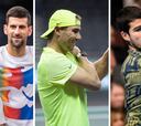 Djokovic, Nadal y Alcaraz, un gran trío de campeones, en París