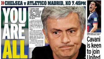 La contraportada del Mirror.