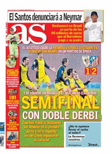 Las portadas de AS de enero