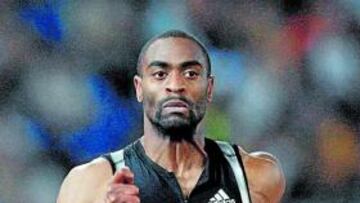 Tyson Gay, ayer en Roma.